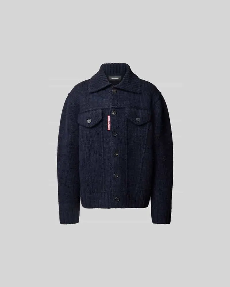 Dsquared2 Strickjacke mit Knopfleiste Dunkelblau