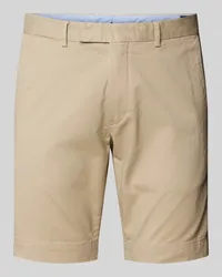 Ralph Lauren Slim Stretch Fit Shorts im unifarbenen Design Beige