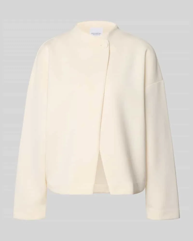 Rich&Royal Jacke Viskose-Mix mit Knopfverschluss Ecru
