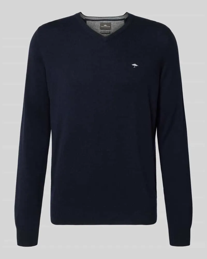 Fynch-Hatton Regular Fit Pullover mit Kaschmir-Anteil Modell 'Merino Marine