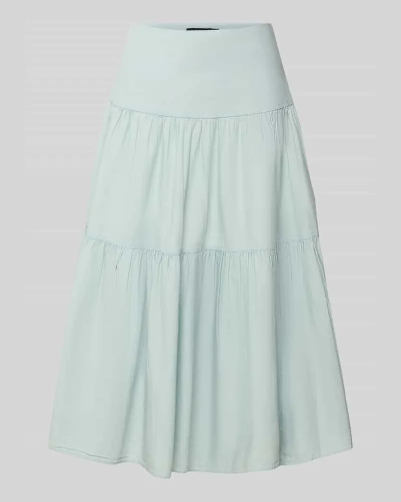 Ralph Lauren Midirock im Stufen-Look Modell 'TAYVRETTE Hellgruen