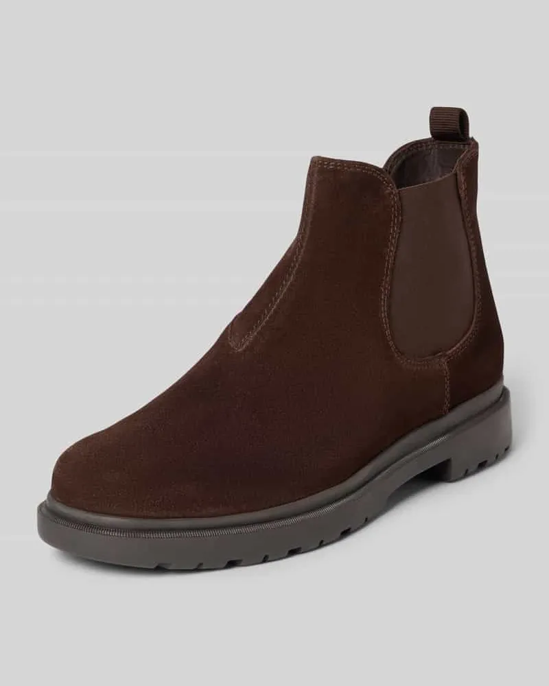 Geox Chelsea Boots mit elastischen Einsätzen Modell 'ANDALO Dunkelbraun