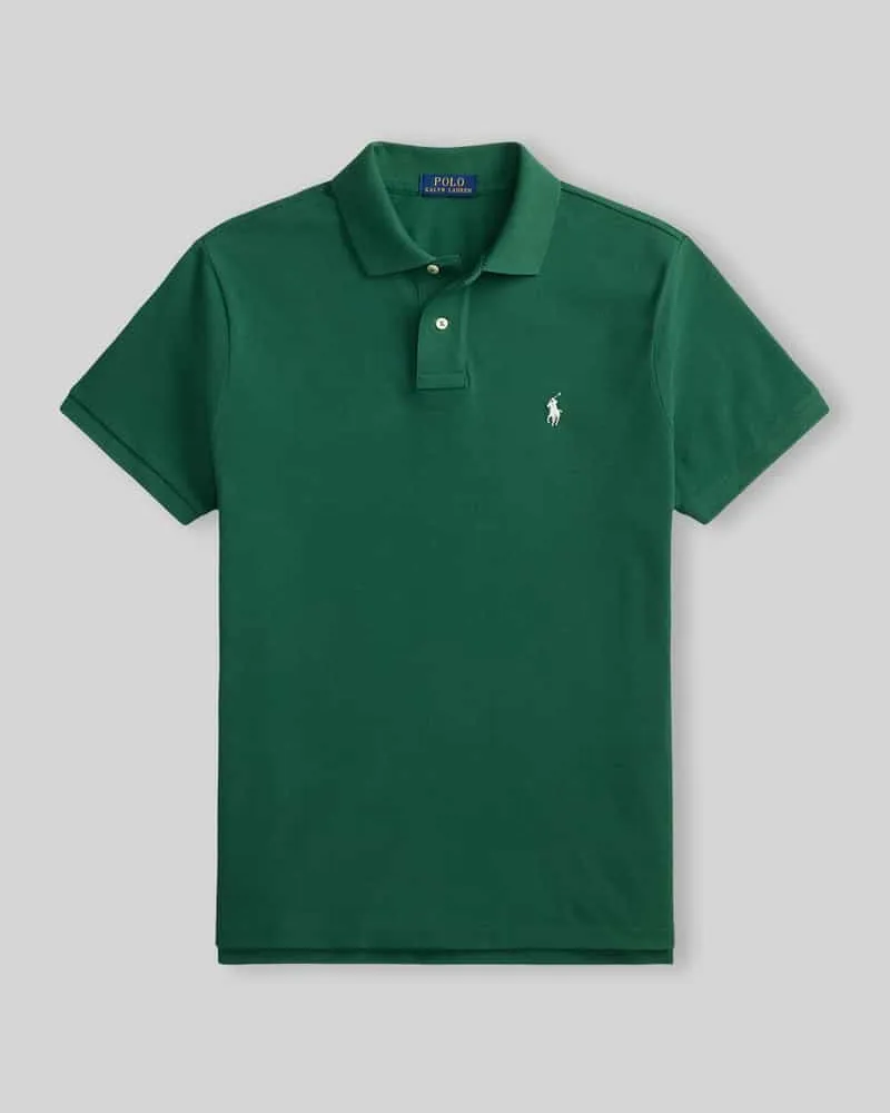 Ralph Lauren Regular Fit Poloshirt aus reiner Baumwolle Dunkelgruen