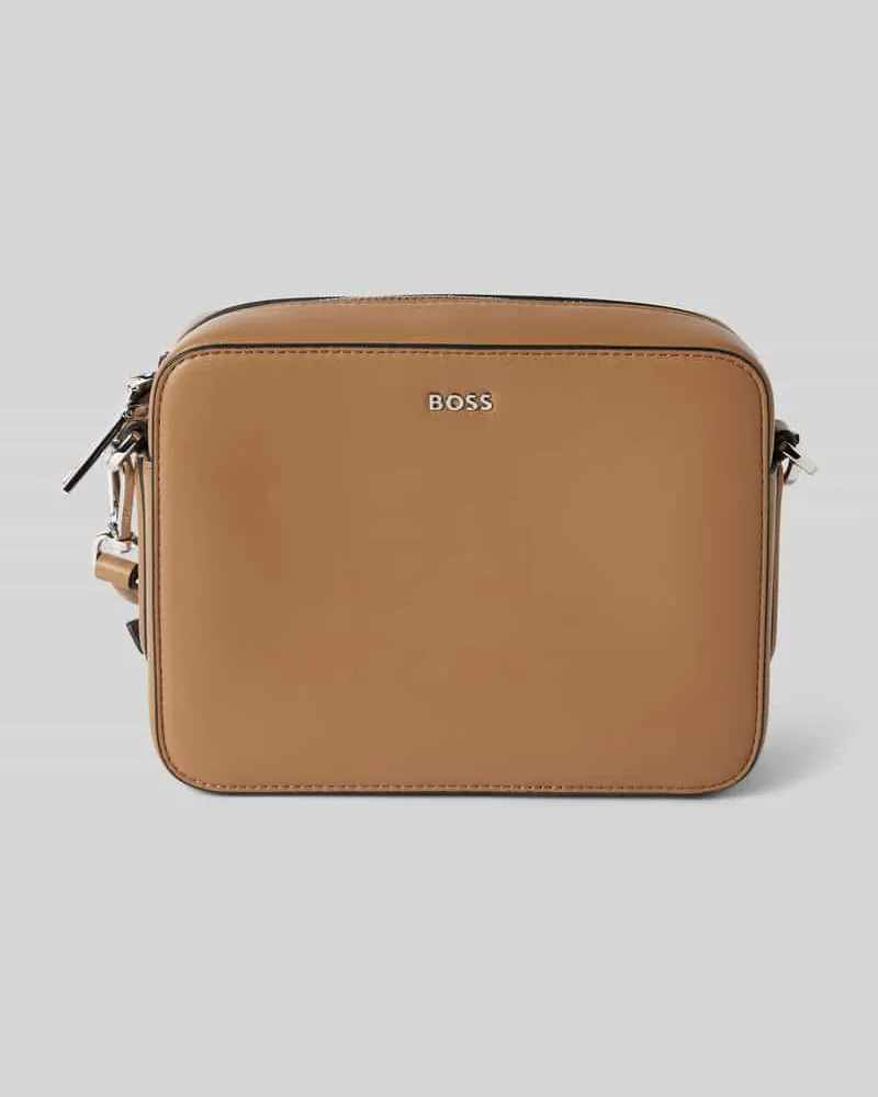 HUGO BOSS Handtasche mit Label-Applikation Camel