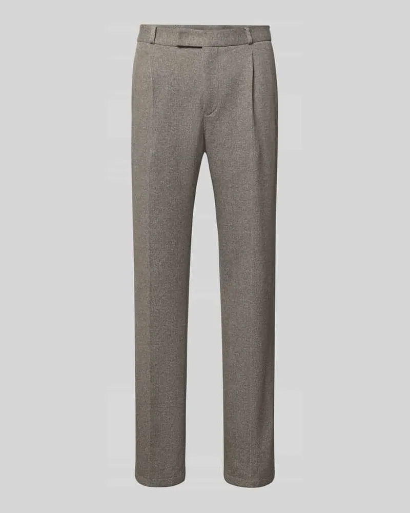 Zuitable Straight Fit Anzughose mit Baumwoll-Anteil Modell 'DiConnor Sand