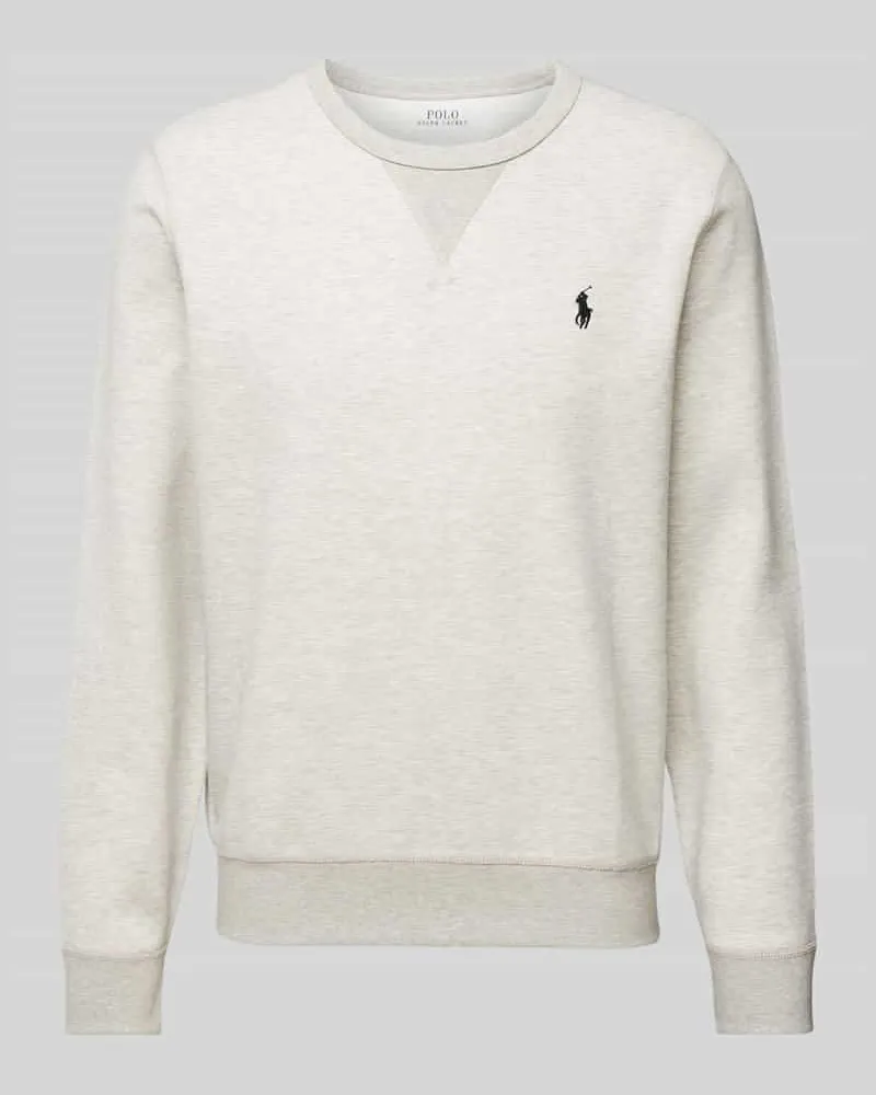 Ralph Lauren Sweatshirt mit Logo-Stitching Hellgrau