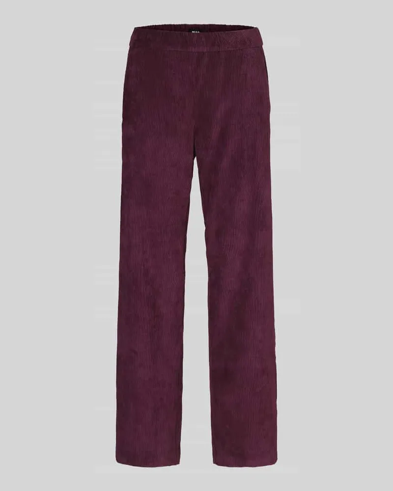 MAC Jeans Weite Hose mit Viskose-Anteil Modell 'CHIARA Aubergine
