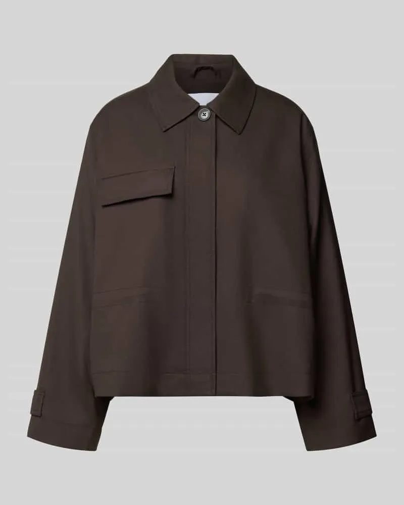 Samsøe & Samsøe Jacke mit Umlegekragen Modell 'LIXA Schoko