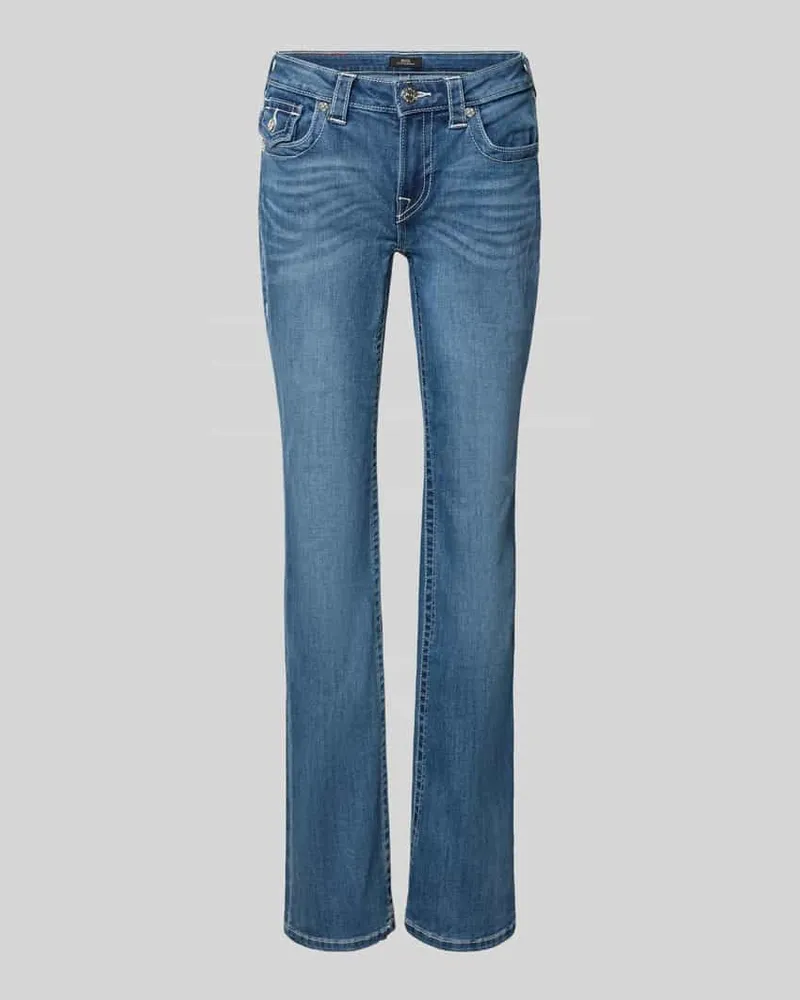 True Religion Bootcut-Jeans aus Baumwoll-Mix Modell 'BECCA Jeansblau