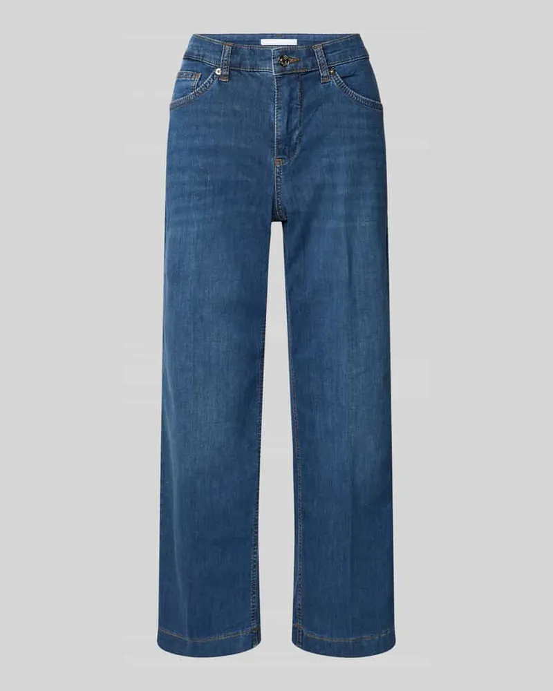MAC Jeans Straight Leg Jeansculotte im 5-Pocket-Design Blau