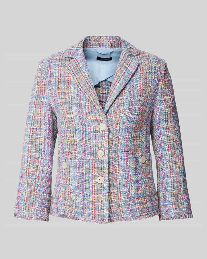 More & More Blazer mit Strukturmuster Multi