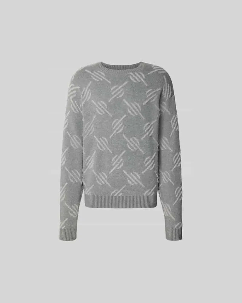 Daily Paper Pullover mit gerippten Abschlüssen Mittelgrau