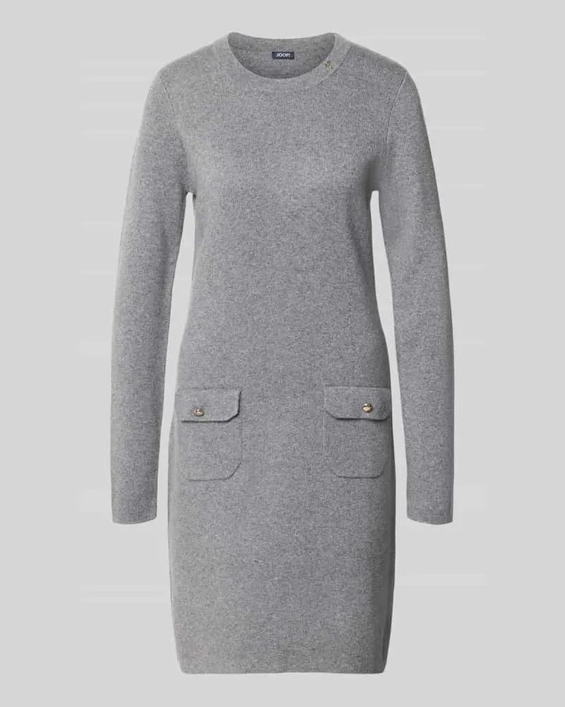 JOOP! Figurbetontes Freizeitkleid mit Viskose-Woll-Kaschmir-Anteil Modell '264KN32Kasta Hellgrau