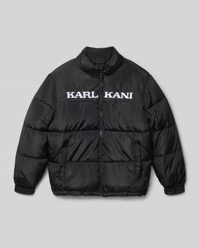 Karl Kani Steppjacke mit Label-Stitching Black