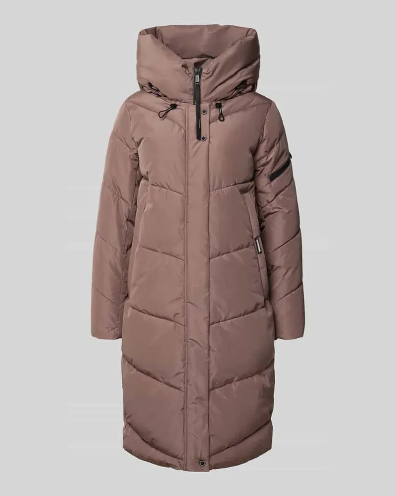 khujo Steppmantel mit Kapuze Modell 'JANGE Taupe