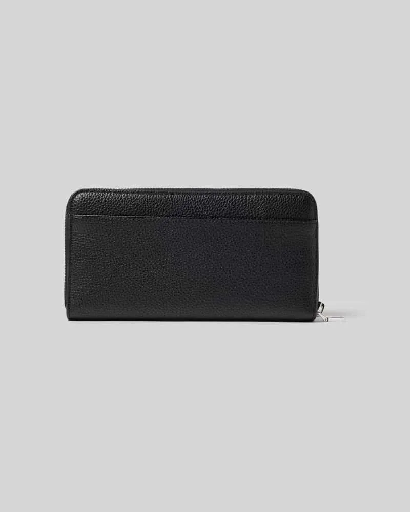 HUGO BOSS Portemonnaie mit Stitching-Detail Modell 'ANETT Black