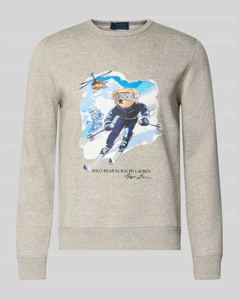 Ralph Lauren Regular Fit Sweatshirt aus Baumwoll-Mix Hellgrau