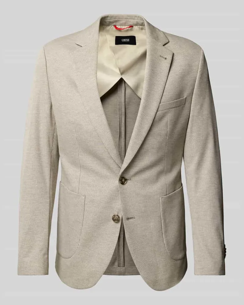 cinque 2-Knopf-Sakko mit Reverskragen Modell 'Dati Beige