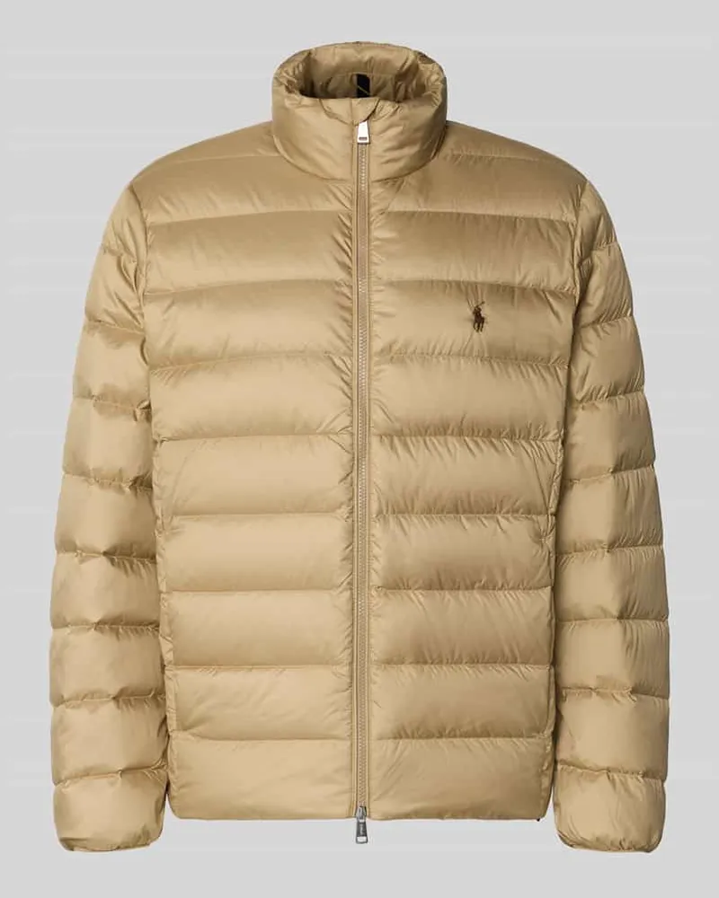 Ralph Lauren Regular Fit Steppjacke mit Logo-Stitching Beige