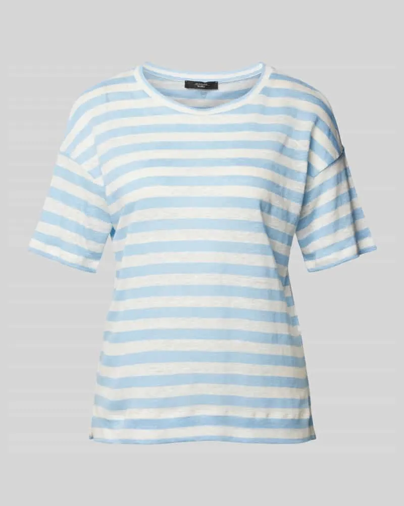 Max Mara T-Shirt mit überschnittenen Schultern Modell 'FALLA Bleu