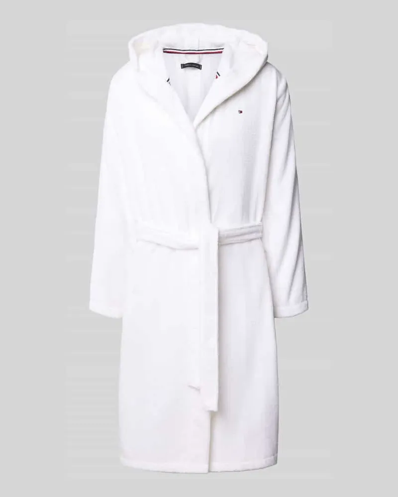 Tommy Hilfiger Bademantel mit Kapuze Weiss