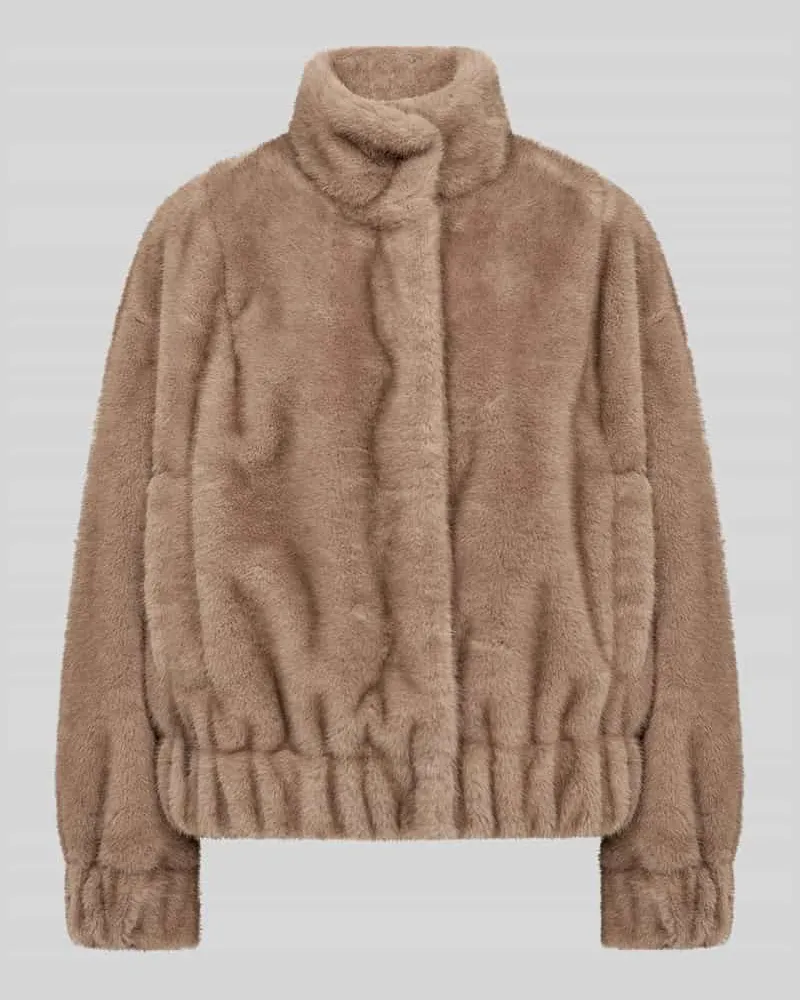 Soyaconcept Webpelzjacke mit Stehkragen SC-HAYE 2 Camel