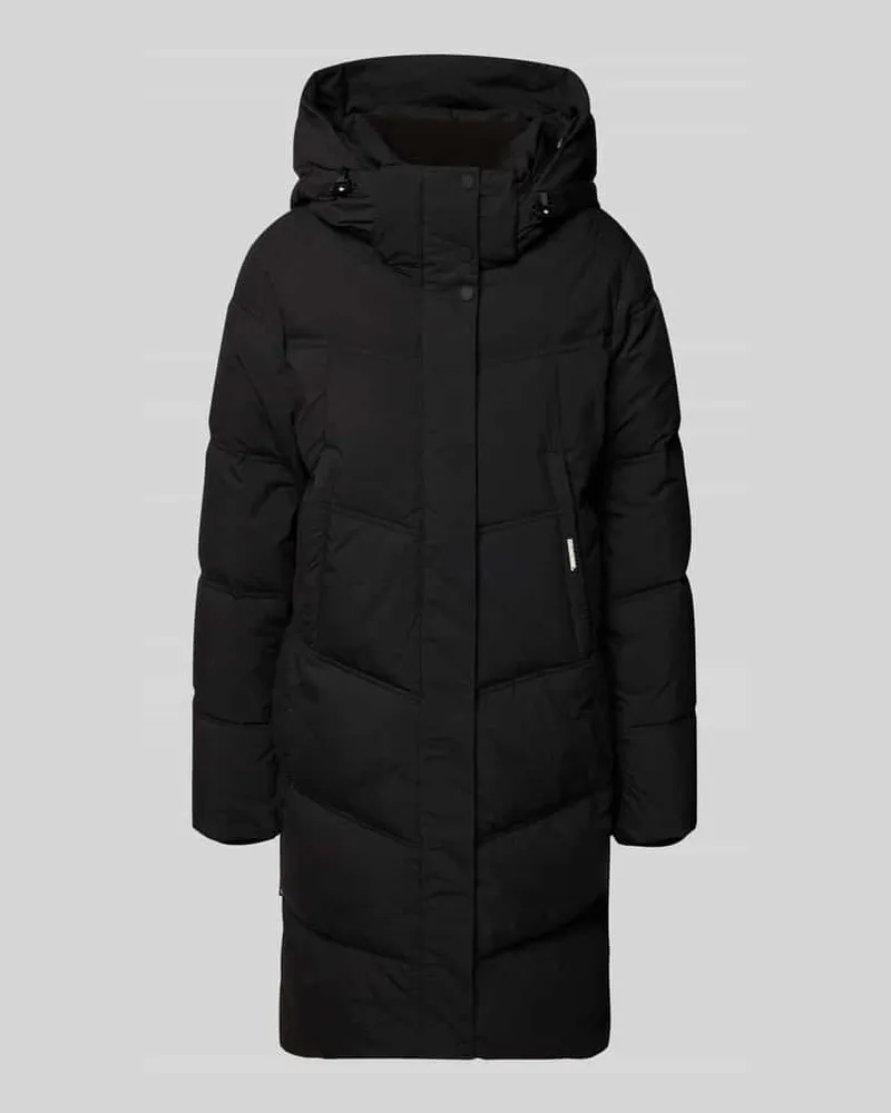 khujo Steppmantel mit Kapuze Modell 'Graya Black