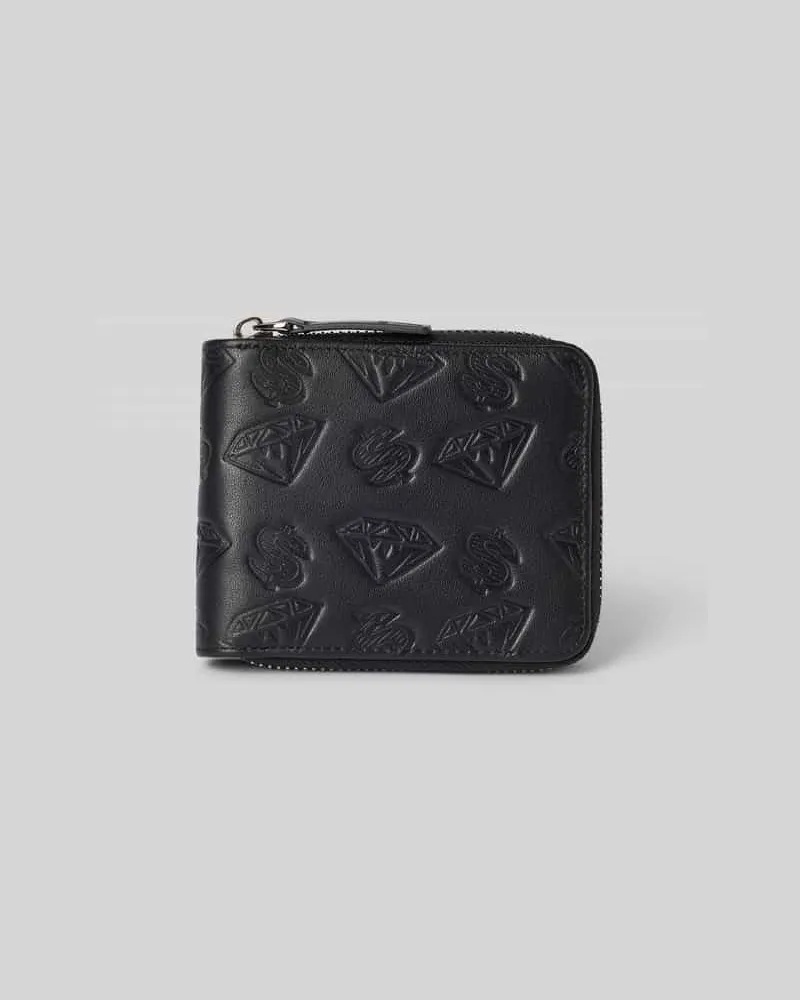 Billionaire Boys Club Portemonnaie aus echtem Leder Black