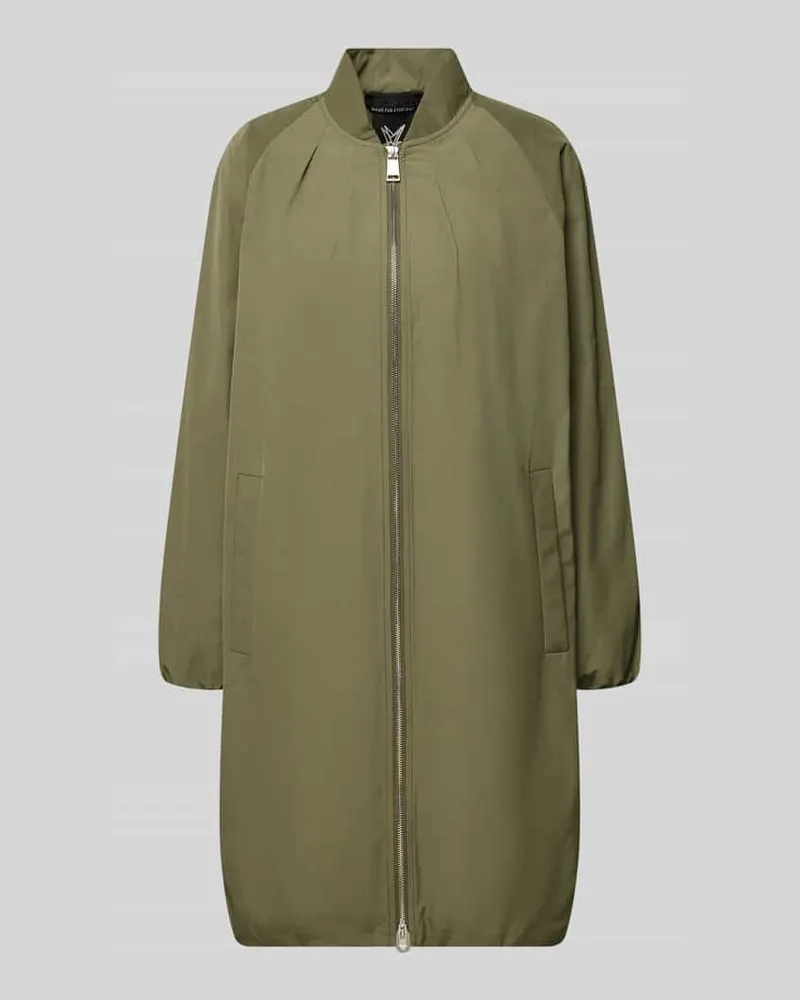 Fuchs Schmitt Mantel mit Stehkragen und Zweiwege-Reißverschluss Schilf