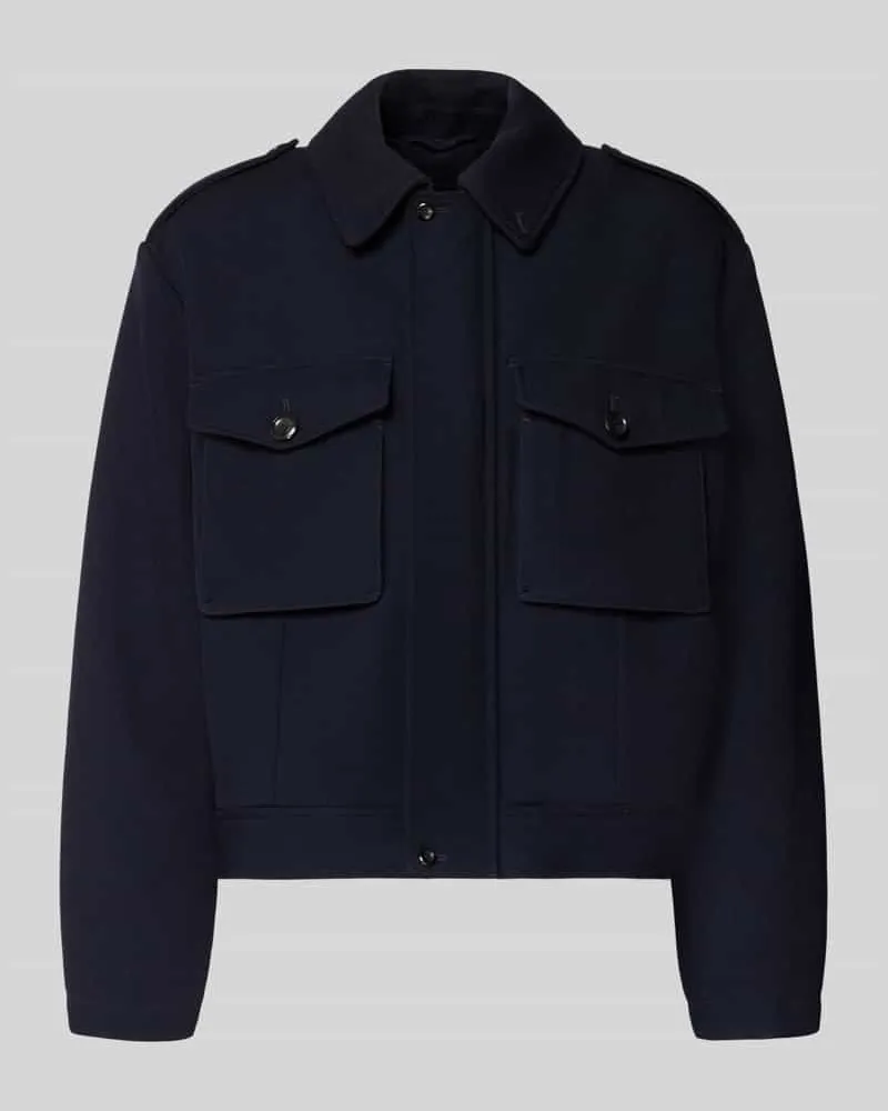 Emporio Armani Jacke aus Viskose-Mix Marine