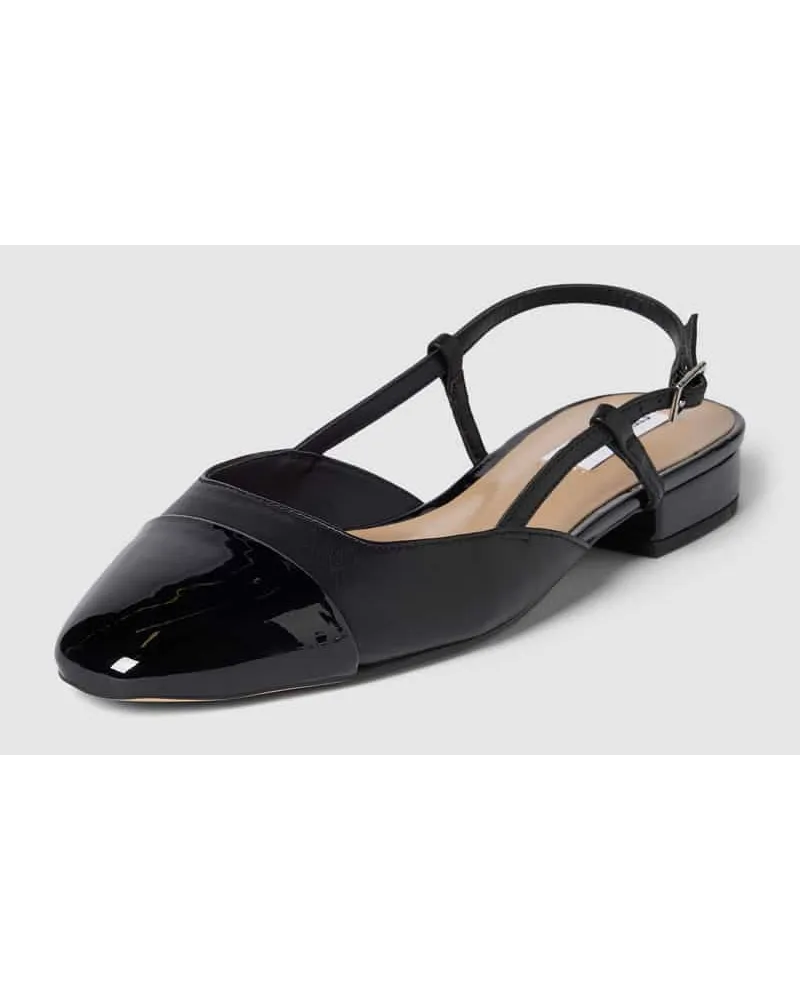 Steve Madden Ballerinas aus Leder mit Dornschließe Black