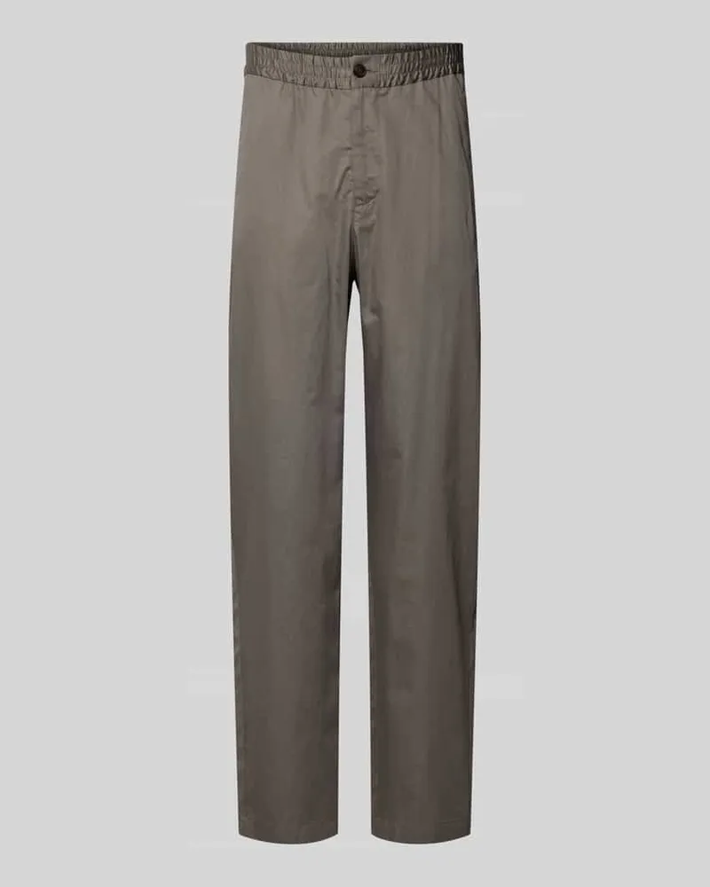 Emporio Armani Hose mit elastischem Bund und Gesäßtaschen Schlamm