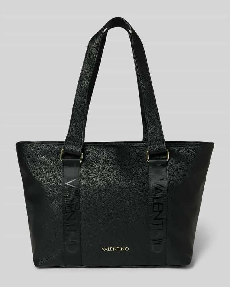 Valentino Garavani Shopper mit Label-Applikation Modell 'TWIG Black