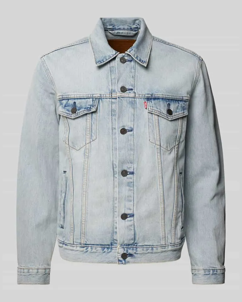 Levi's Jeansjacke mit Brustpattentaschen Modell 'THE TRUCKER JACKET Hellblau