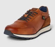 Ledersneaker mit Label-Detail Modell 'Cirino