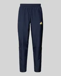 adidas Sweatpants mit Label-Print Dunkelblau