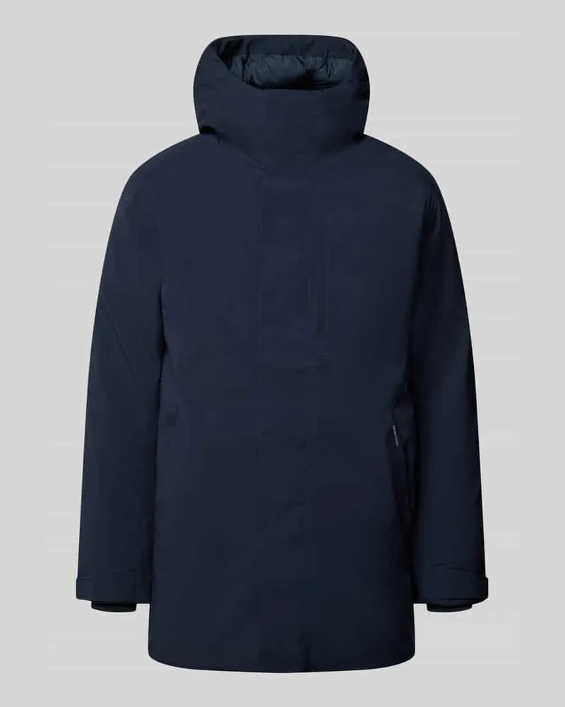 Jack & Jones Regular Fit Mantel mit Kapuze Modell 'KEEN Dunkelblau