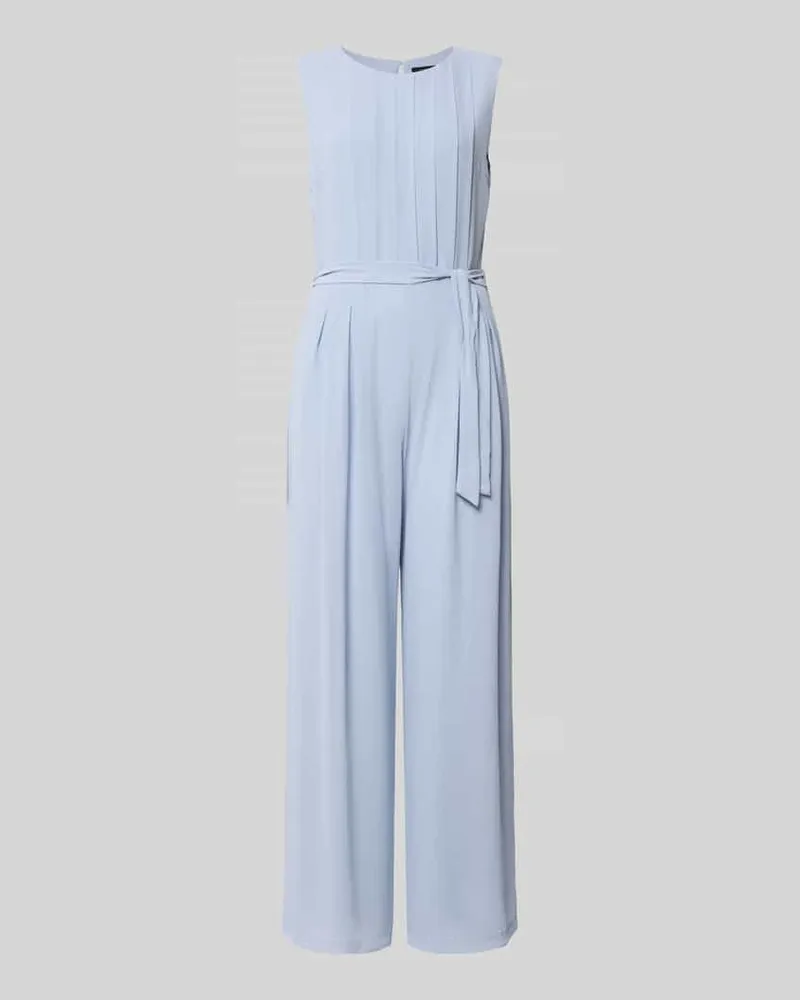 S.Oliver Regular Fit Jumpsuit mit Viskosefutter Rauchblau