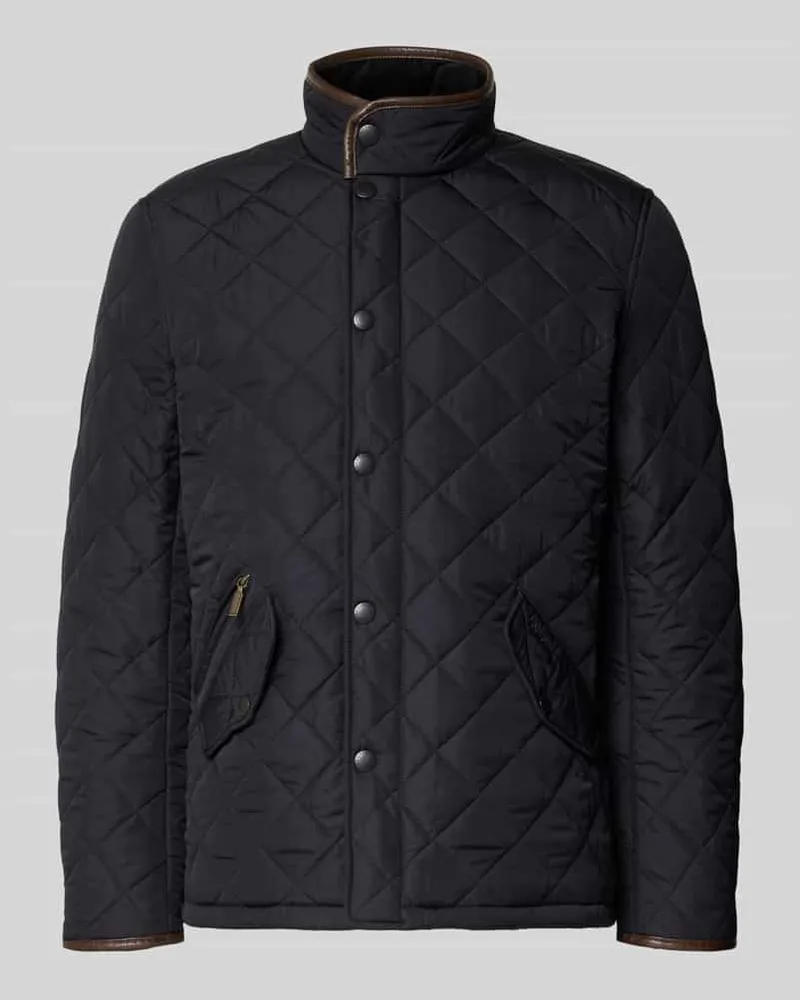 Barbour Steppjacke mit Rautensteppung Modell 'POWELL Marine