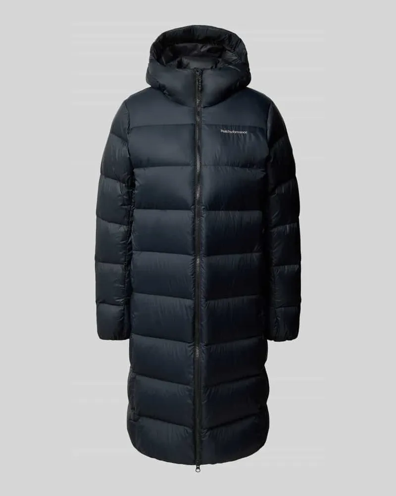 Peak Performance Steppmantel mit Daunen-Federn-Füllung Modell 'FROST Black