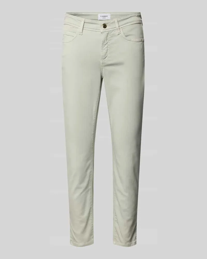 Cambio Slim Fit Jeans mit verkürztem Schnitt Modell 'PIPER Mint