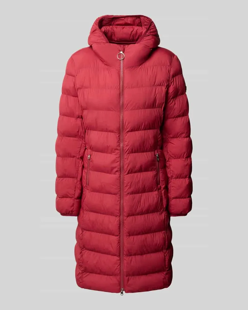 HUGO BOSS Regular Fit Steppmantel mit Kapuze Modell 'Famalia-4 Dunkelrot