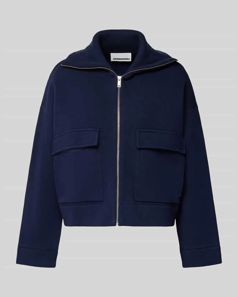 Armedangels Oversized Kurzmantel mit Woll-Anteil Modell 'JOANIAAS Marine
