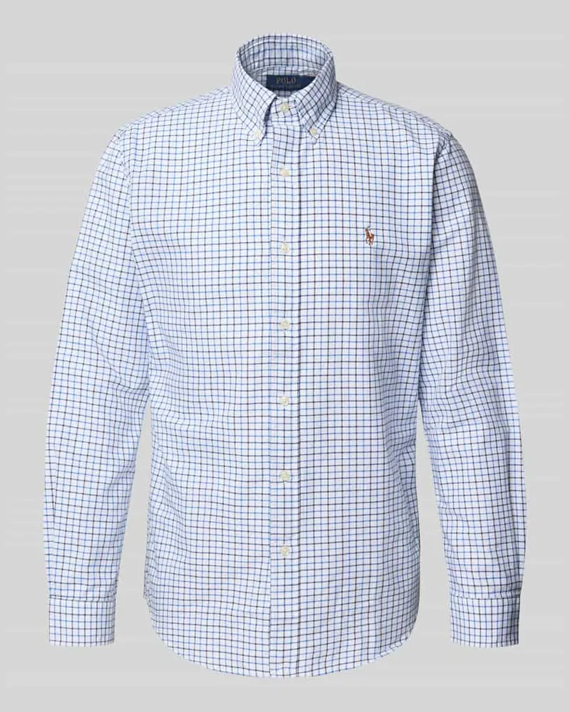 Ralph Lauren Freizeithemd mit Knopfleiste Hellblau