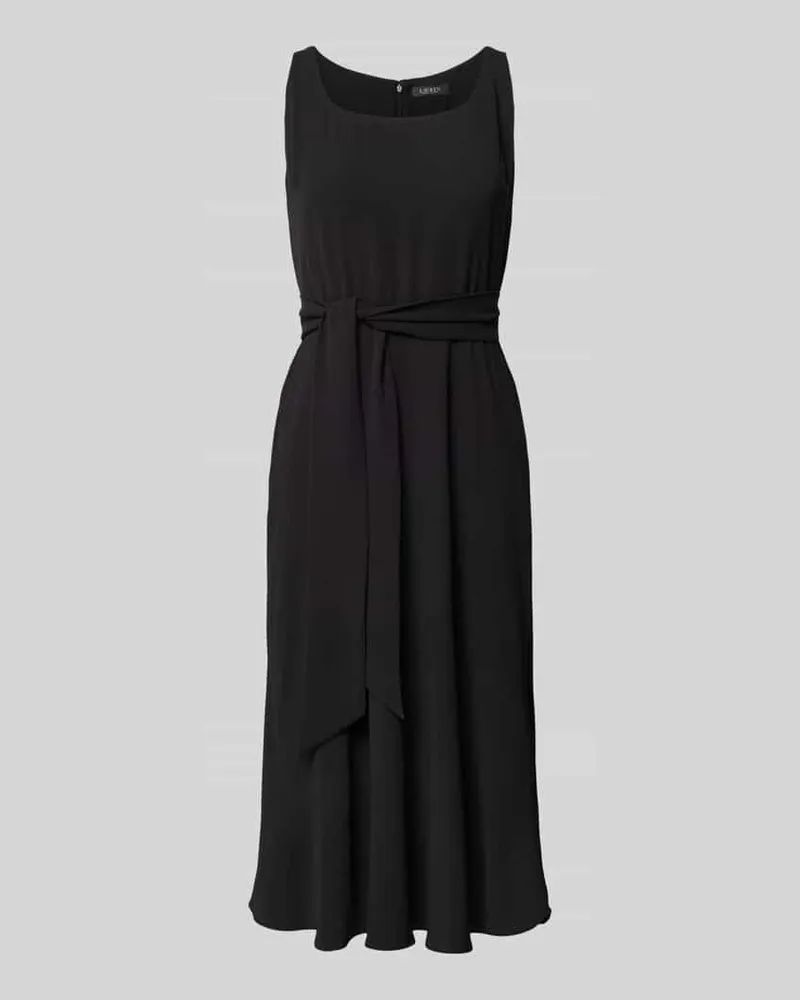 Ralph Lauren Knielanges Kleid mit Bindegürtel Modell 'ZAWATO Black