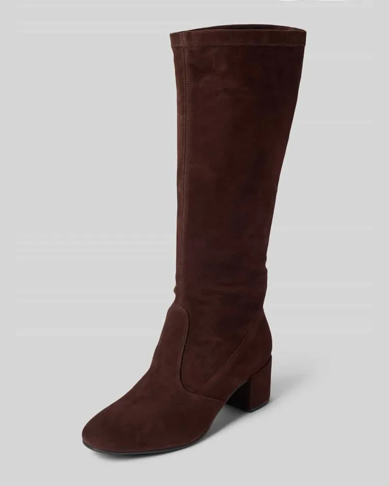 Högl Stiefel aus echtem Veloursleder Dunkelbraun