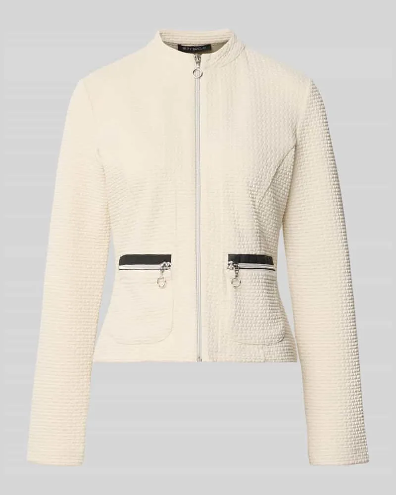 Betty Barclay Regular Fit Kurzblazer mit Viskose-Anteil Modell 'NOS JULI Sand