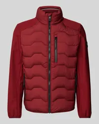 Tom Tailor Regular Fit Funktionsjacke mit Steppnähten Bordeaux