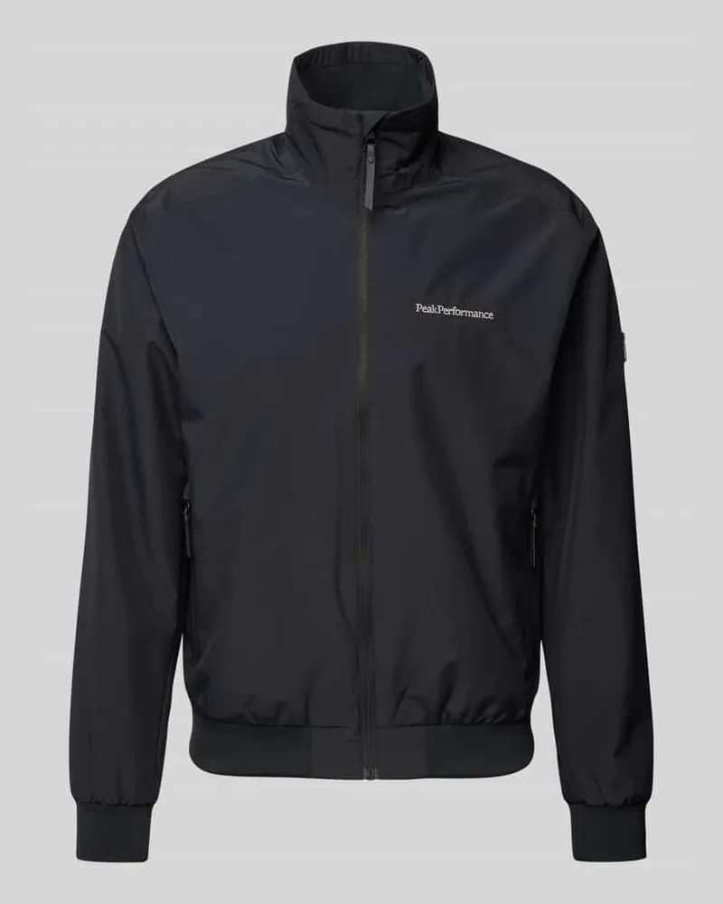 Peak Performance Windbreaker mit Label-Stitching Black