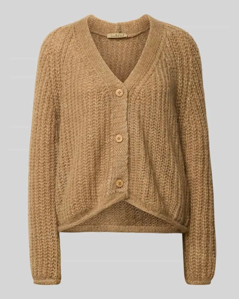 Smith & Soul Relaxed Fit Cardigan mit Woll-Anteil Mittelbraun